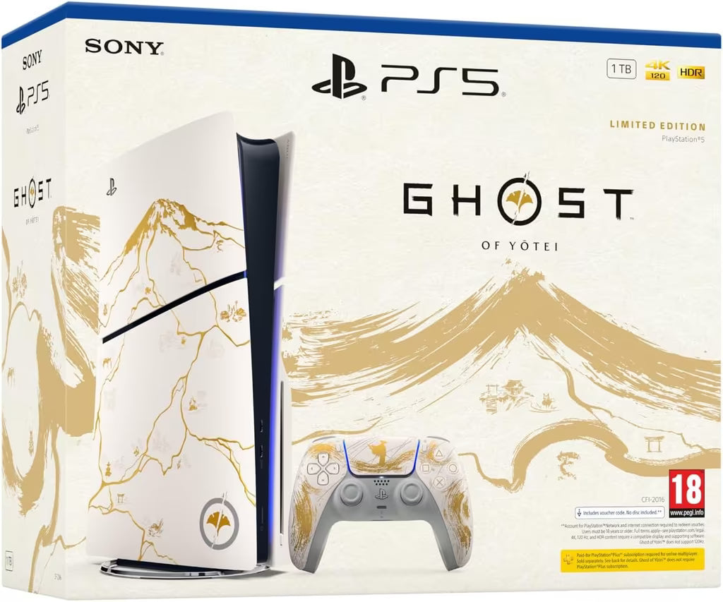 SEALED PACK ✔️ PlayStation®5 Console – Ghost of Yōtei Gold Limited Edition Bundle (slim)