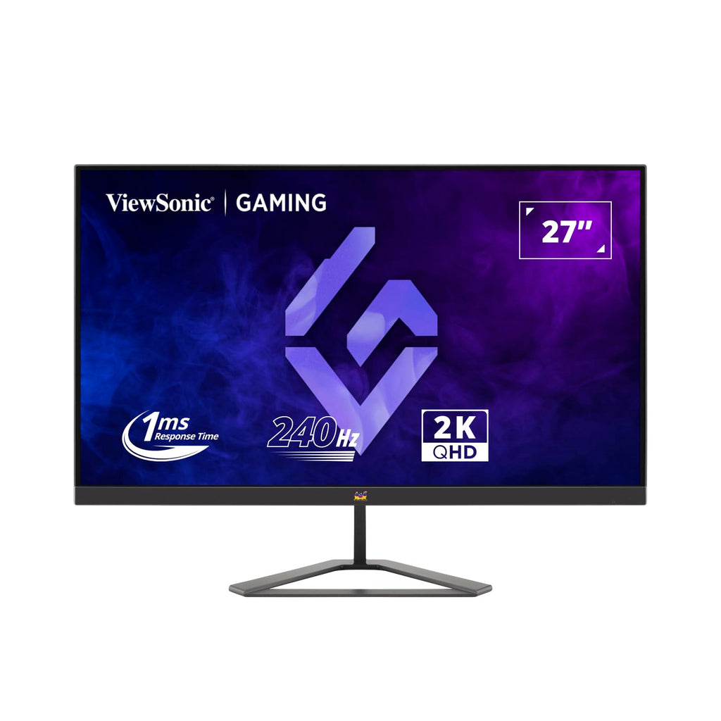 OPEN BOX ✔️ ViewSonic VX2758A-2K-PRO-3 (68.58 Cm) 27Inch 240Hz IPS QHD 2K Gaming Monitor| 1ms| HDR10| FreeSync | 137% sRGB | Tilt | Eye Care | 2 x HDMI | Display Port.