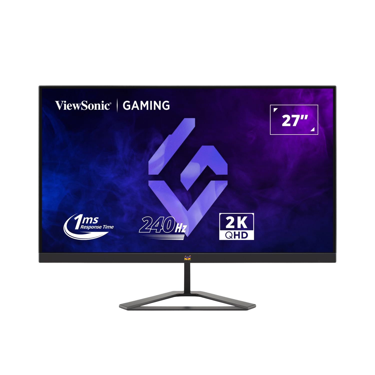 OPEN BOX ✔️ ViewSonic VX2758A-2K-PRO-3 (68.58 Cm) 27Inch 240Hz IPS QHD 2K Gaming Monitor| 1ms| HDR10| FreeSync | 137% sRGB | Tilt | Eye Care | 2 x HDMI | Display Port.