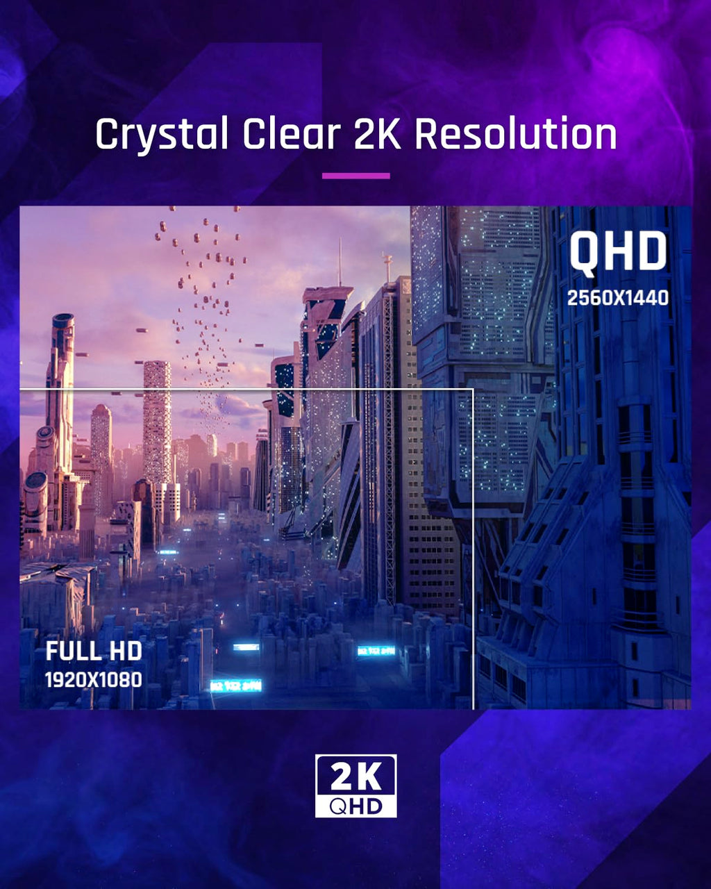 OPEN BOX ✔️ ViewSonic VX2758A-2K-PRO-3 (68.58 Cm) 27Inch 240Hz IPS QHD 2K Gaming Monitor| 1ms| HDR10| FreeSync | 137% sRGB | Tilt | Eye Care | 2 x HDMI | Display Port.