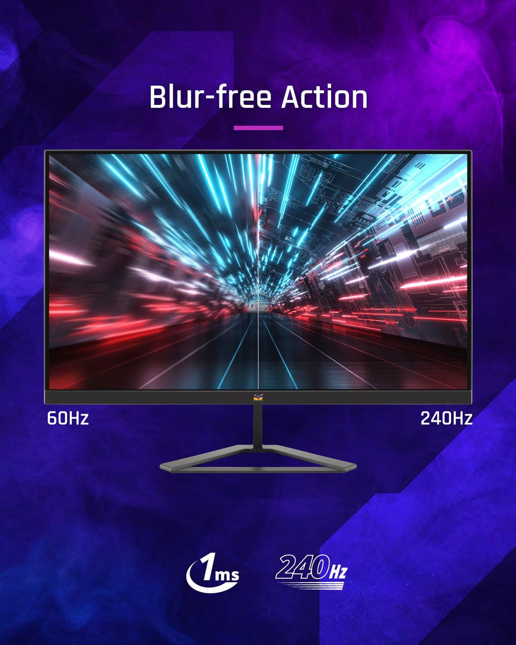 OPEN BOX ✔️ ViewSonic VX2758A-2K-PRO-3 (68.58 Cm) 27Inch 240Hz IPS QHD 2K Gaming Monitor| 1ms| HDR10| FreeSync | 137% sRGB | Tilt | Eye Care | 2 x HDMI | Display Port.