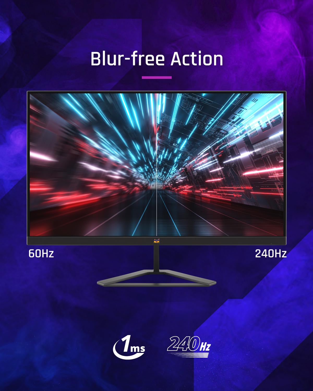 OPEN BOX ✔️ ViewSonic VX2758A-2K-PRO-3 (68.58 Cm) 27Inch 240Hz IPS QHD 2K Gaming Monitor| 1ms| HDR10| FreeSync | 137% sRGB | Tilt | Eye Care | 2 x HDMI | Display Port.