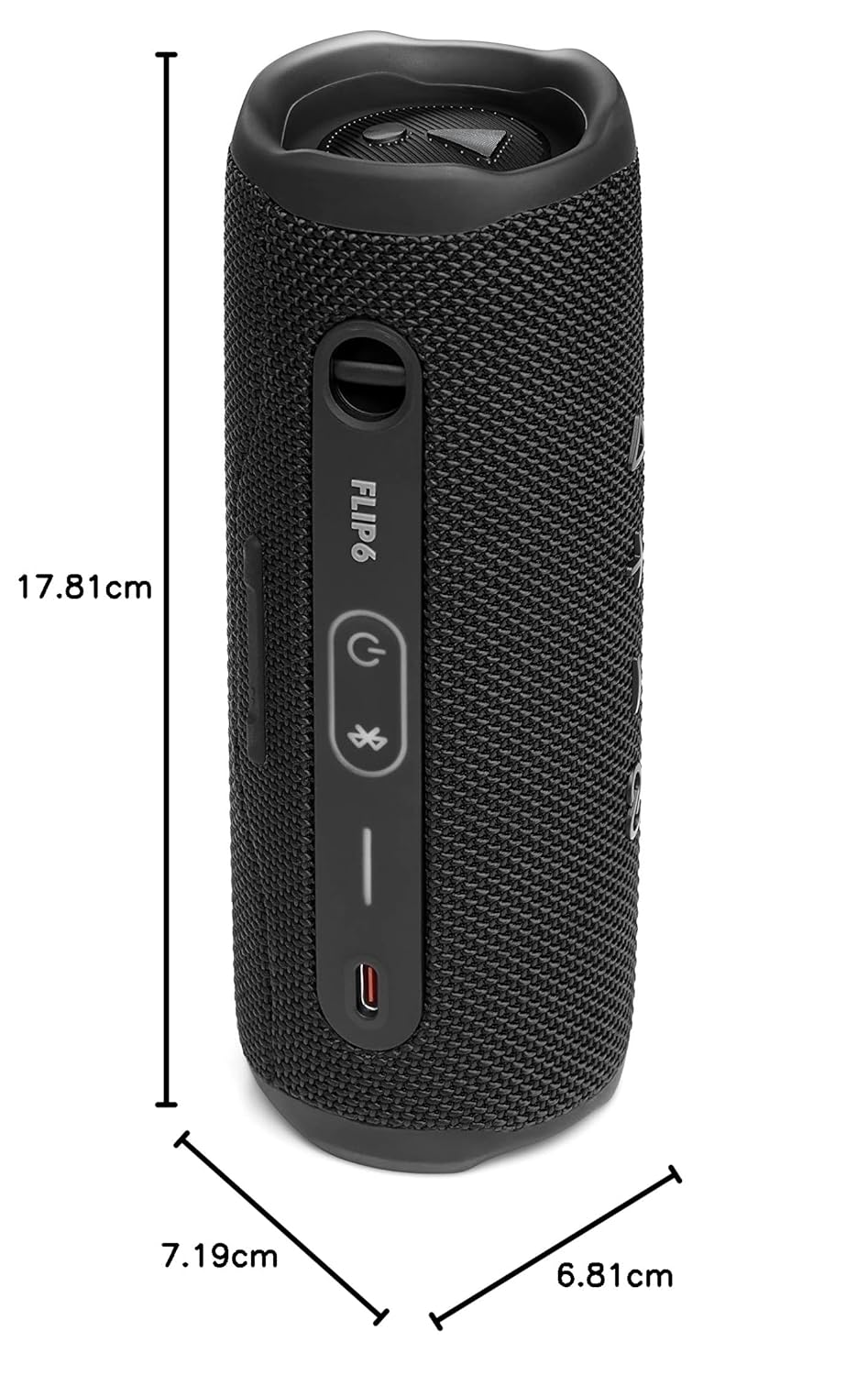 OPEN BOX ✔️JBL Flip 6 Wireless Portable Bluetooth Speaker Pro Sound, Upto 12 Hours Playtime, IP67 Water & Dustproof, PartyBoost & Personalization App (Without Mic, Black)