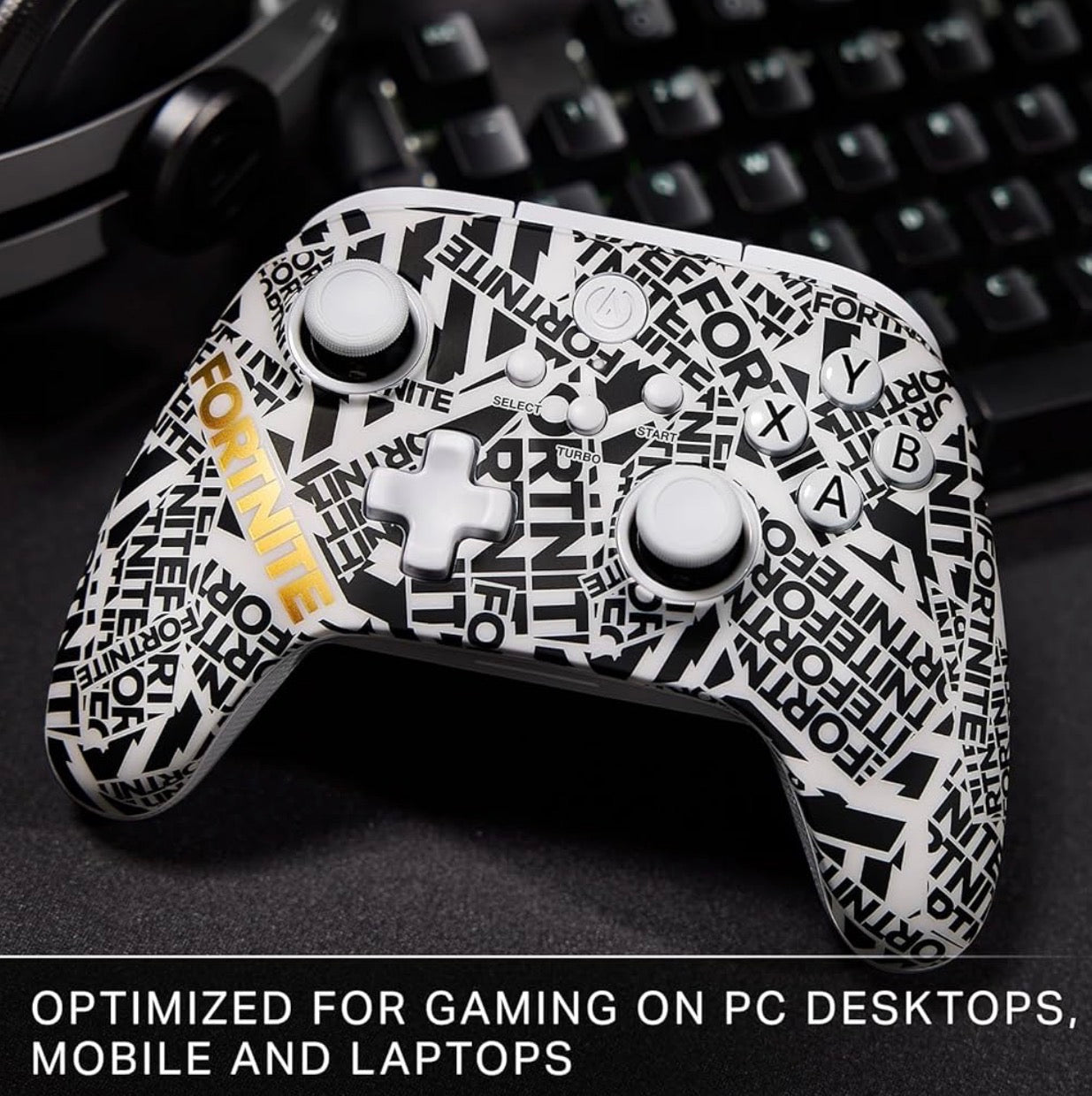 SEALED PACK ✔️ PowerA OPS v1 Wireless Controller for PC, Cloud Gaming and Mobile, Fortnite Edition